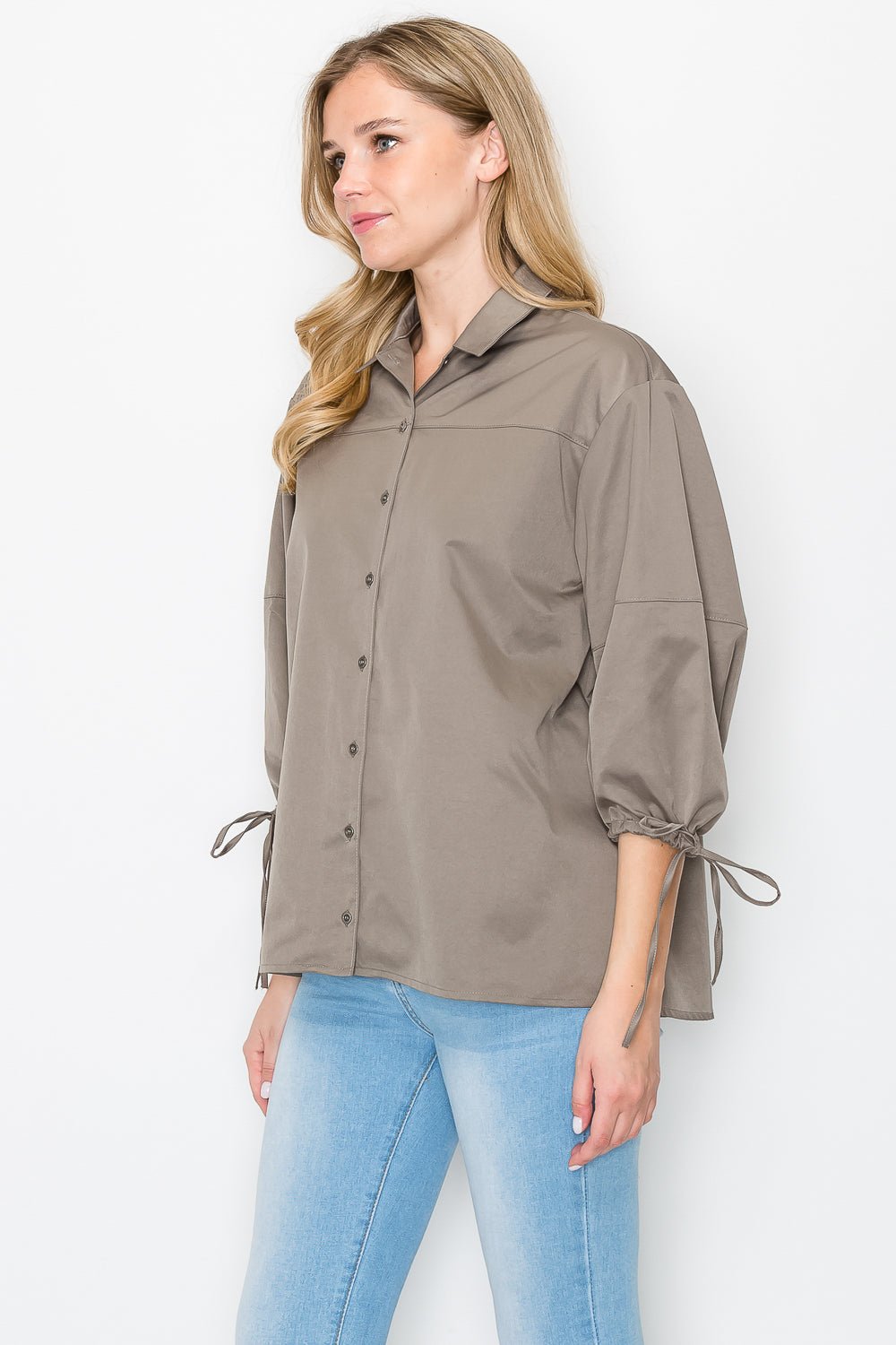 Winnie Woven Shirt Top - JOH APPAREL - Banebrook Collections