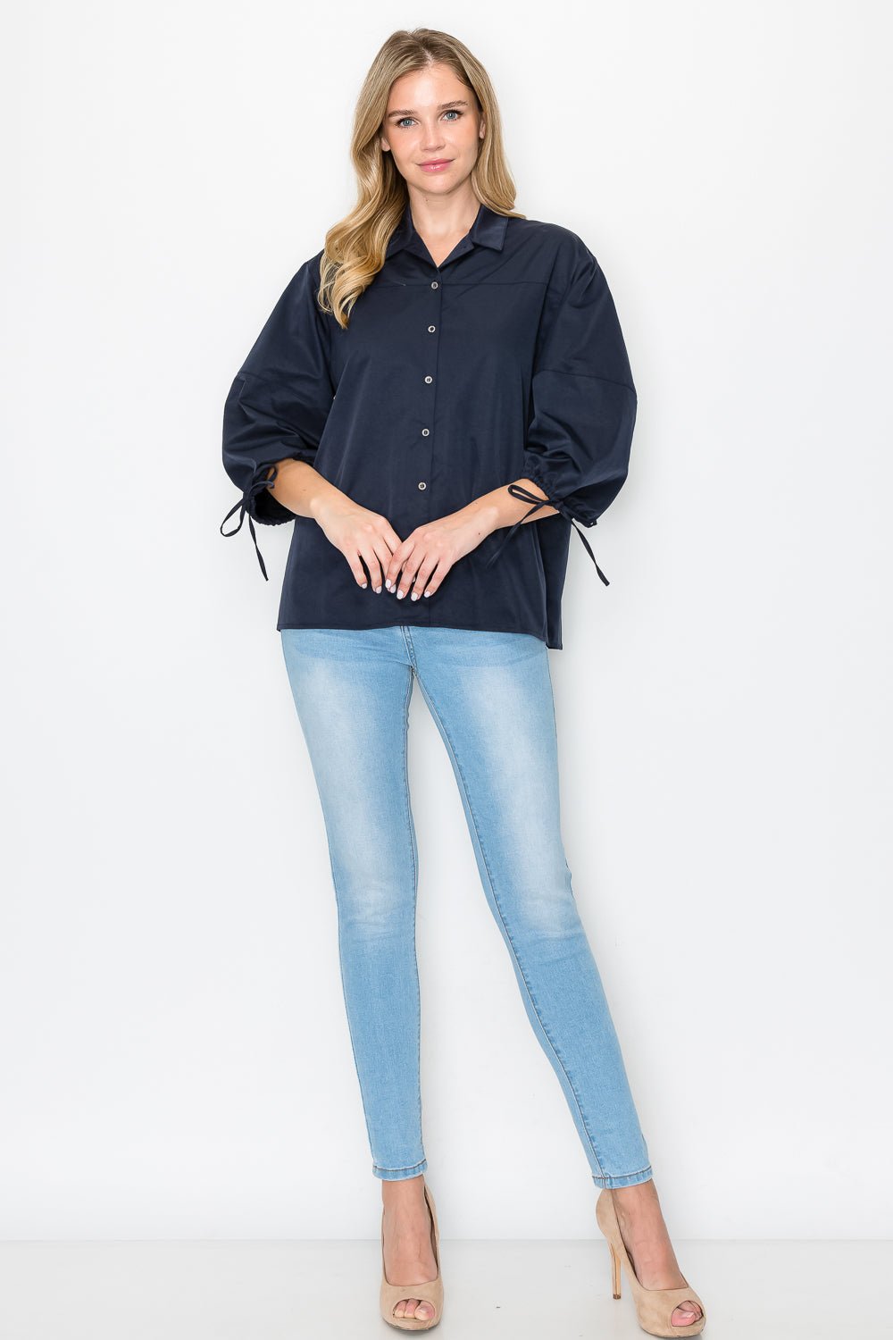 Winnie Woven Shirt Top - JOH APPAREL - Banebrook Collections