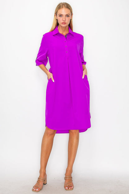 Wendi Woven Tunic Dress - JOH APPAREL - Banebrook Collections