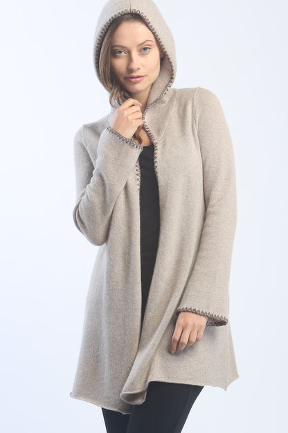 Love & Beautiful Contrast Stitched Hoodie