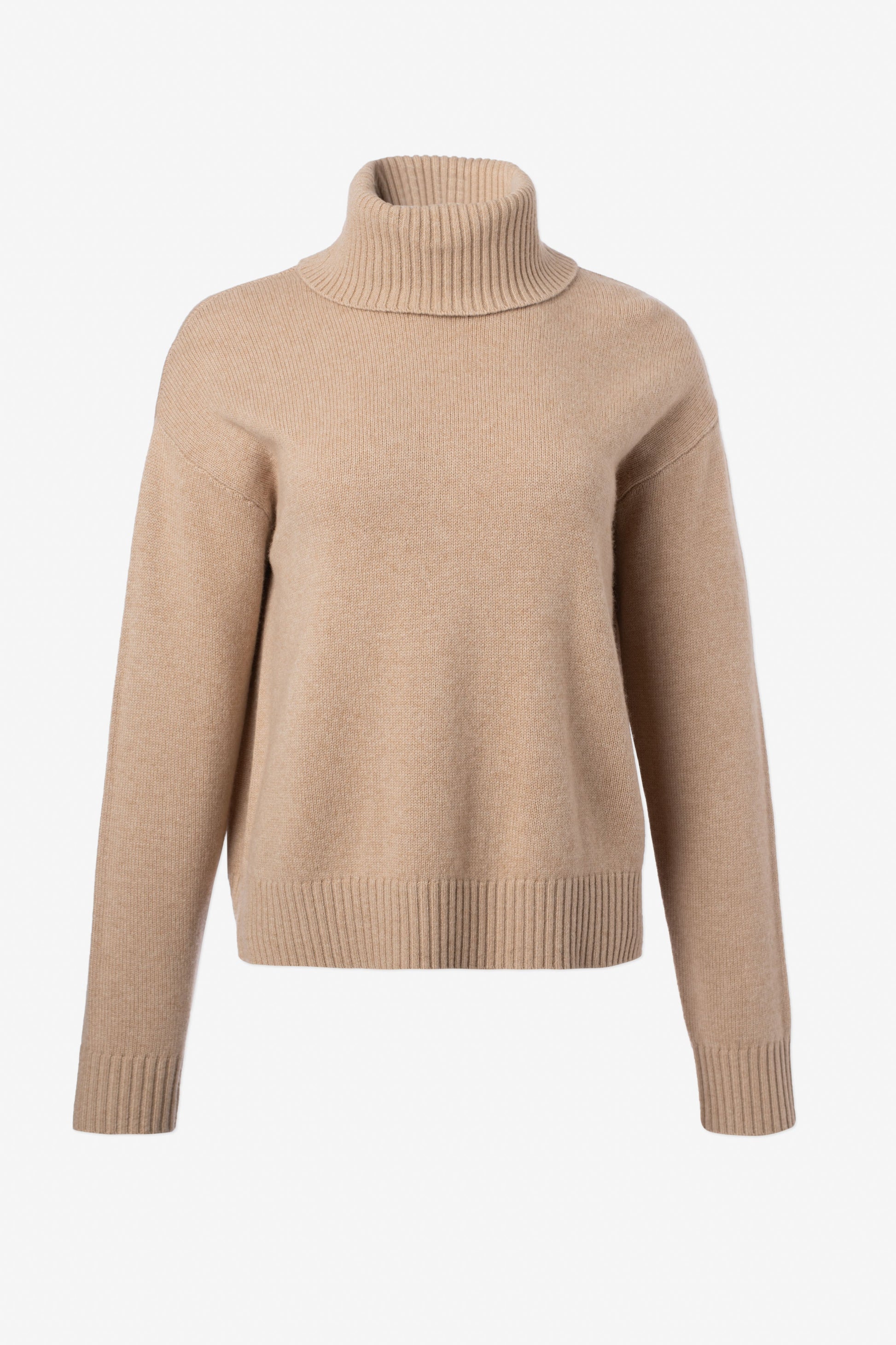 Turtleneck Boxy Crop Sweater - Banebrook Collections