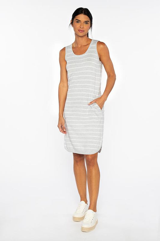 Stripe Tank Dress Kinross Cashmere