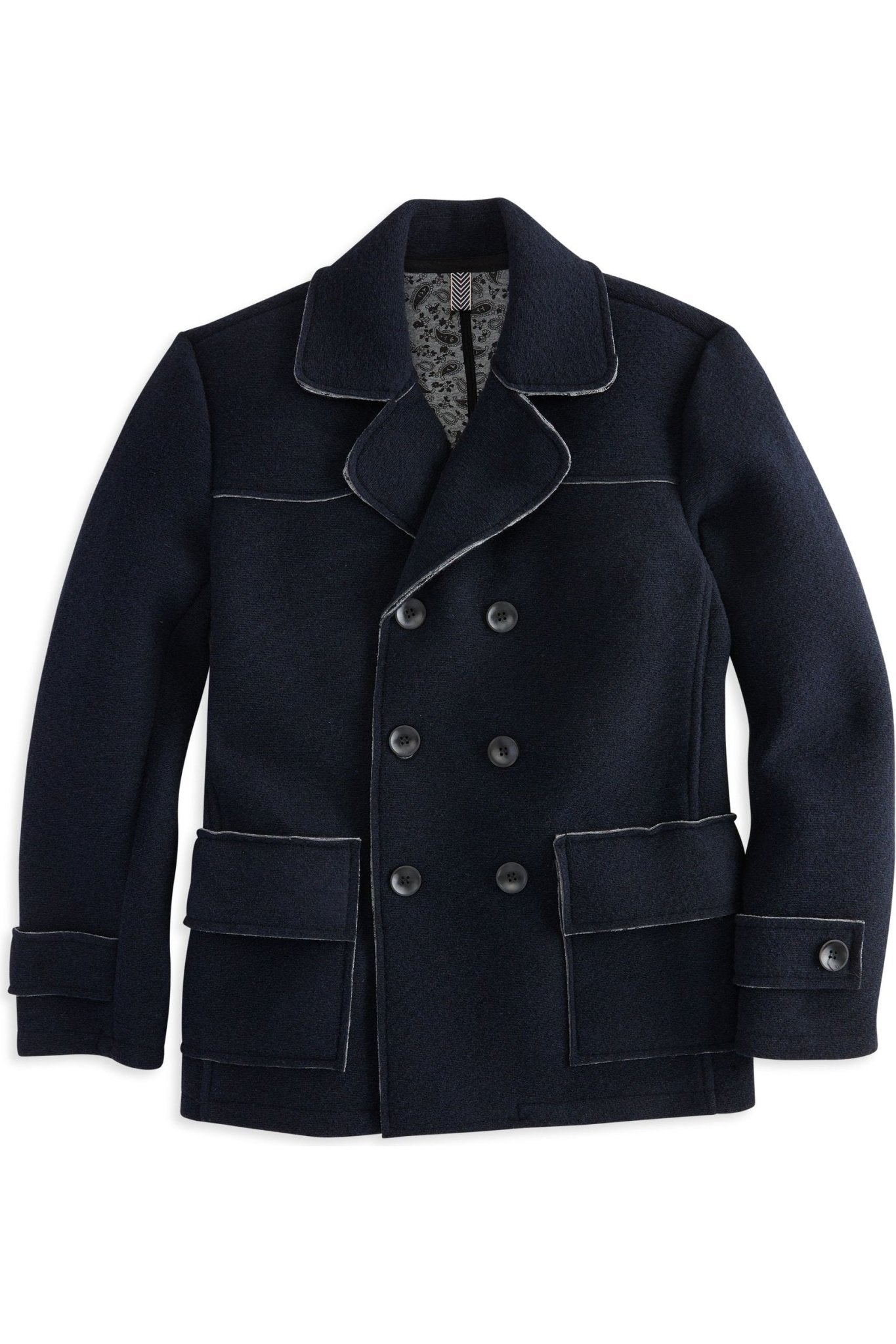 Boiled Wool Pea Coat - GIONFRIDDO SPORTSWEAR - Banebrook Collections
