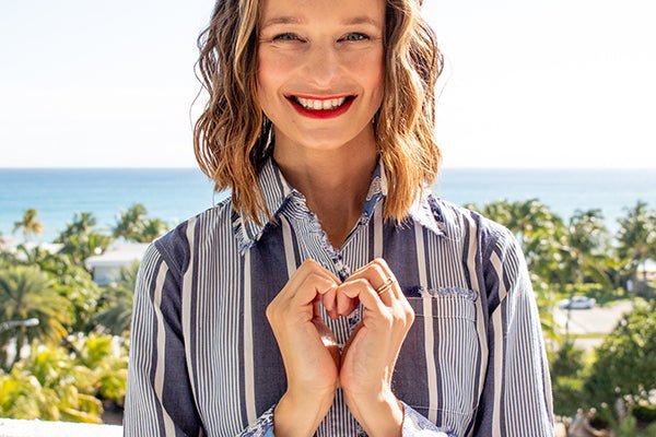 Cape Cod Shirt Blue Stripes - DIZZY LIZZIE - Banebrook Collections