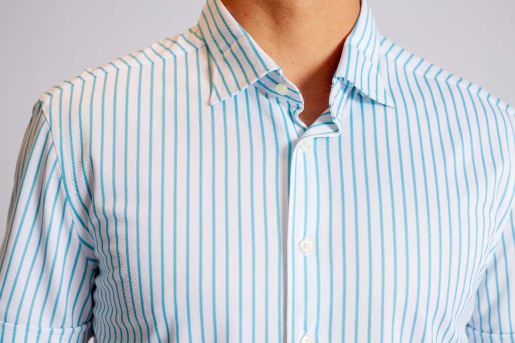 Corsica Stripe Short Sleeve Tech Shirt - BUKI - Banebrook Collections