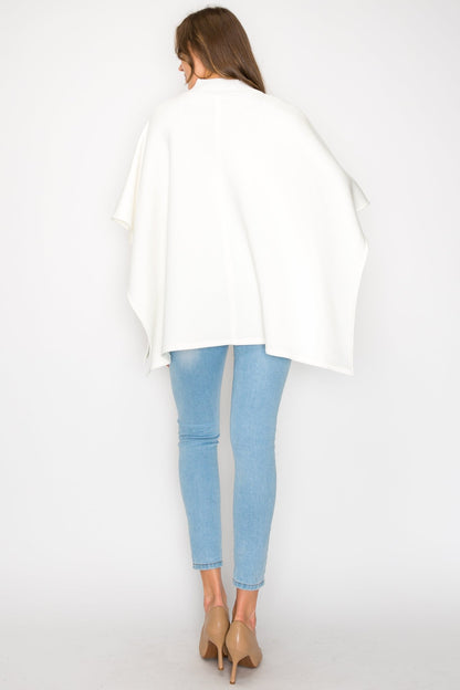 Fergie Poncho with Stretch Ribbed Neck - JOH APPAREL - Banebrook Collections
