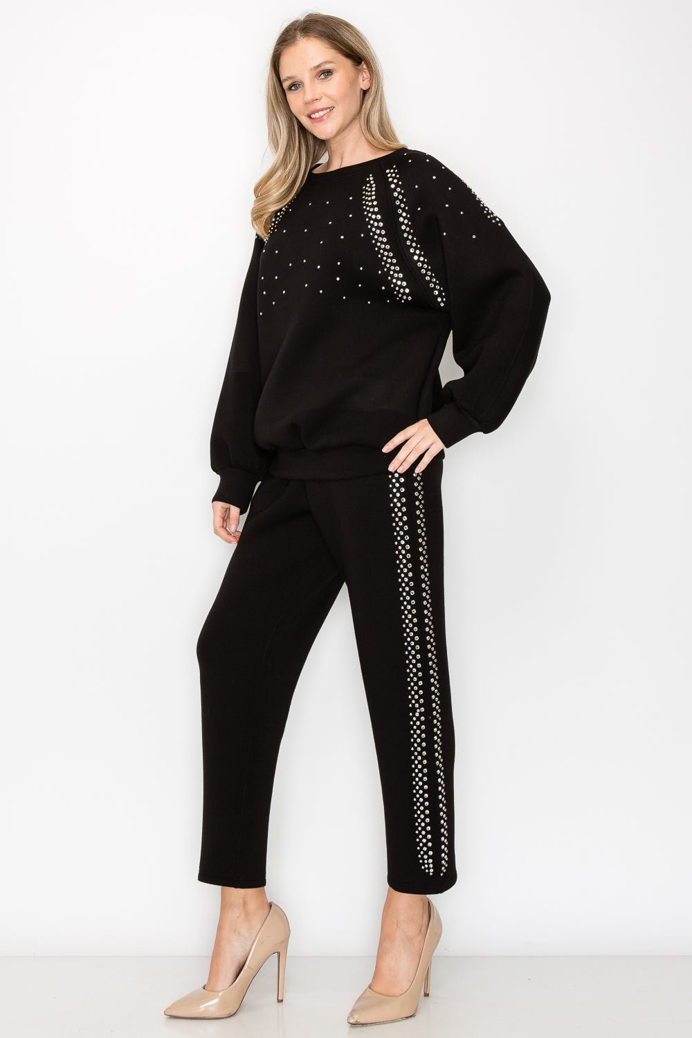 Fredericka Top with Studs - JOH APPAREL - Banebrook Collections