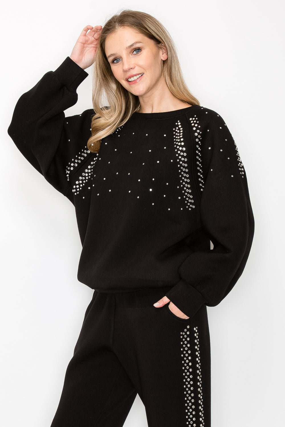 Fredericka Top with Studs - JOH APPAREL - Banebrook Collections