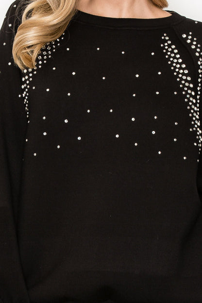 Fredericka Top with Studs - JOH APPAREL - Banebrook Collections