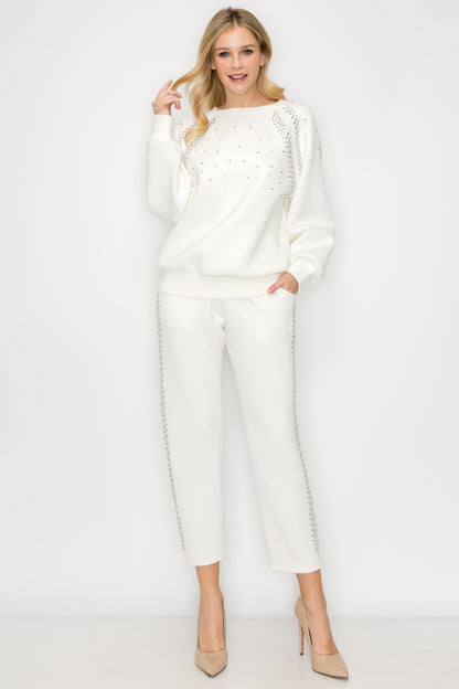 Fredericka Top with Studs - JOH APPAREL - Banebrook Collections