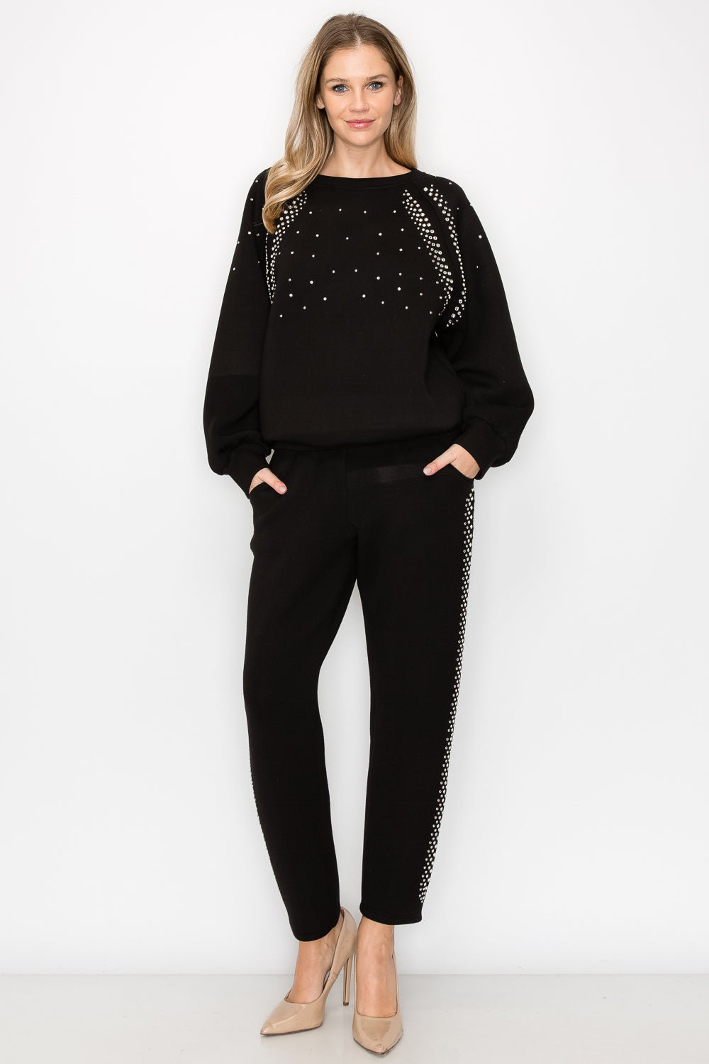 Fredericka Top with Studs - JOH APPAREL - Banebrook Collections