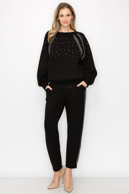 Fredericka Top with Studs - JOH APPAREL - Banebrook Collections