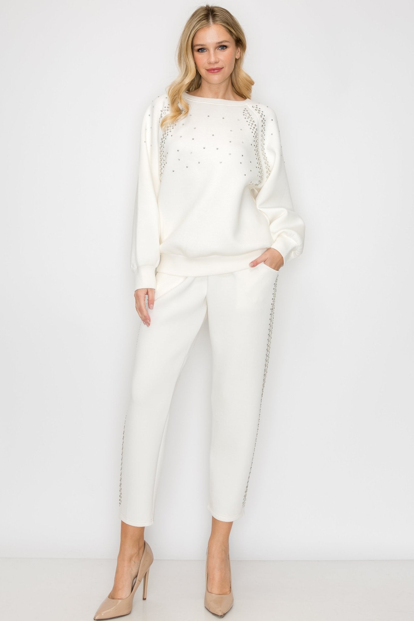 Fredericka Top with Studs - JOH APPAREL - Banebrook Collections