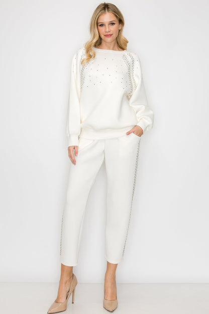 Fredericka Top with Studs - JOH APPAREL - Banebrook Collections
