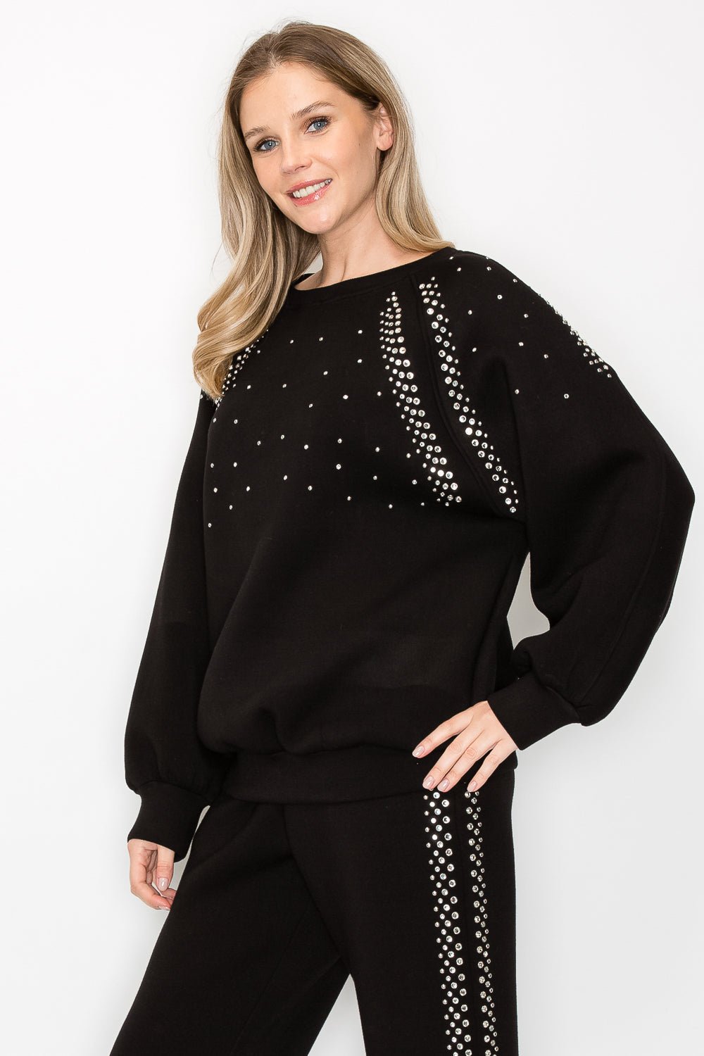 Fredericka Top with Studs - JOH APPAREL - Banebrook Collections