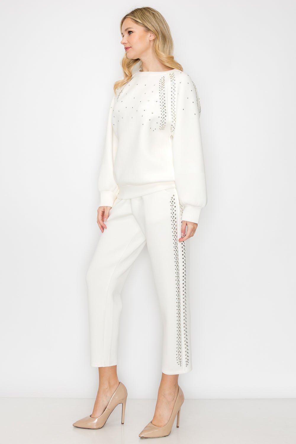 Fredericka Top with Studs - JOH APPAREL - Banebrook Collections