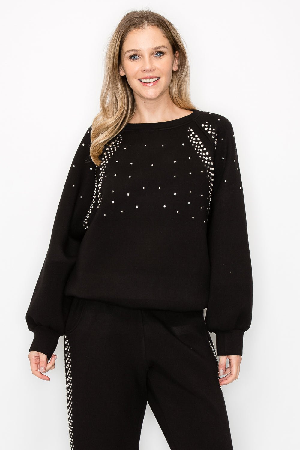 Fredericka Top with Studs - JOH APPAREL - Banebrook Collections
