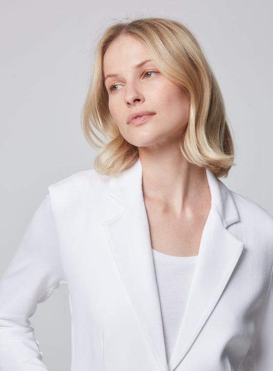 French Terry Looped One - Button Blazer - MAJESTIC FILATURES - Banebrook Collections
