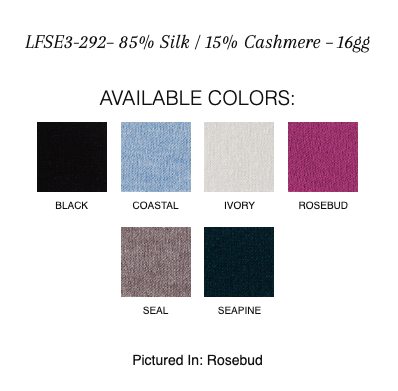 Hi Rib Crew - KINROSS CASHMERE - Banebrook Collections