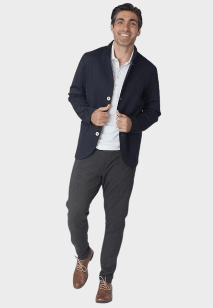 In - Flight Stretch Blazer Navy - BUKI - Banebrook Collections