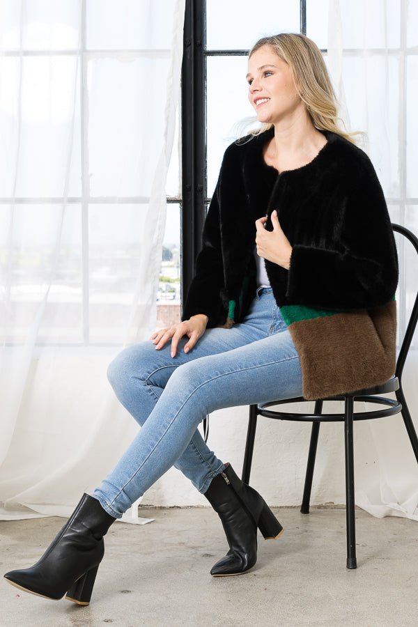 Jaice Fur Jacket - JOH APPAREL - Banebrook Collections