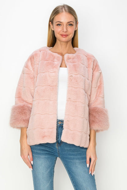 Jina Fur Jacket - JOH APPAREL - Banebrook Collections
