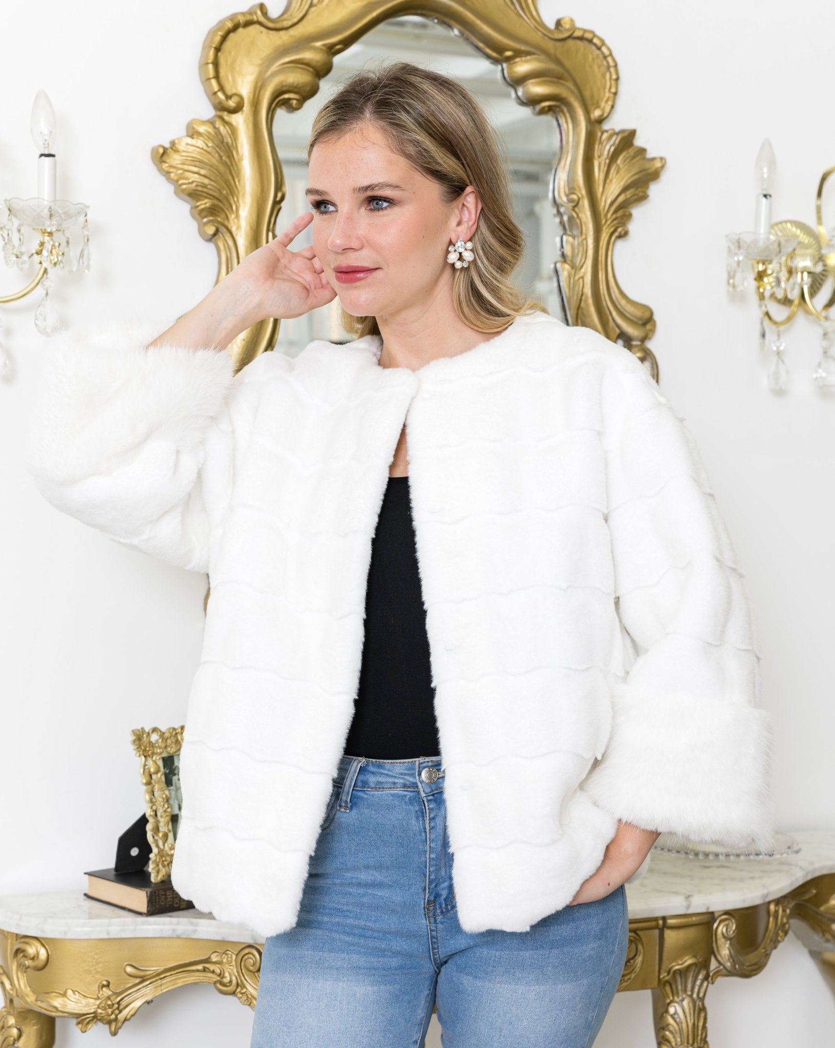 Jina Fur Jacket - JOH APPAREL - Banebrook Collections