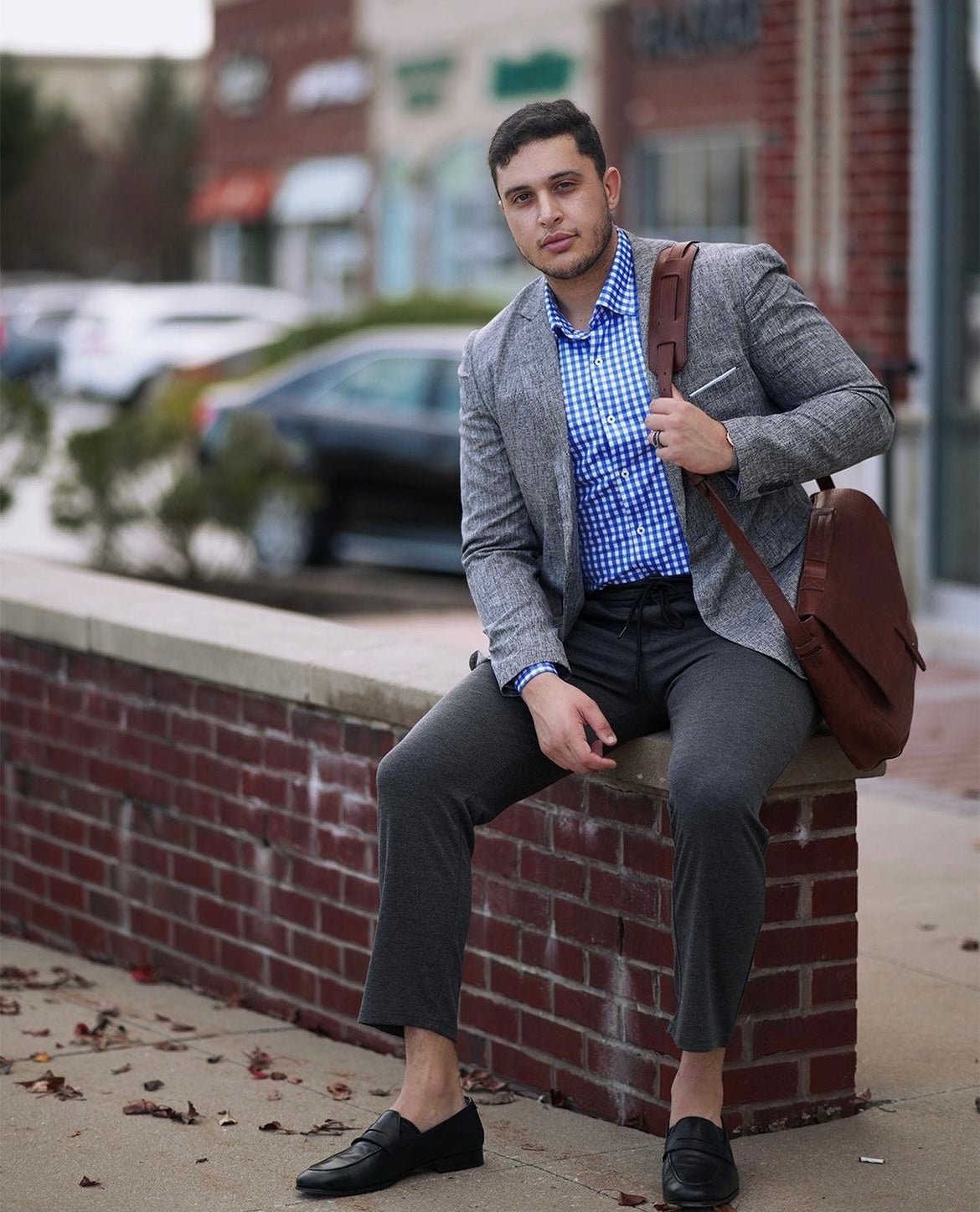 Mauro Long Sleeve Check Tech Shirt - BUKI - Banebrook Collections