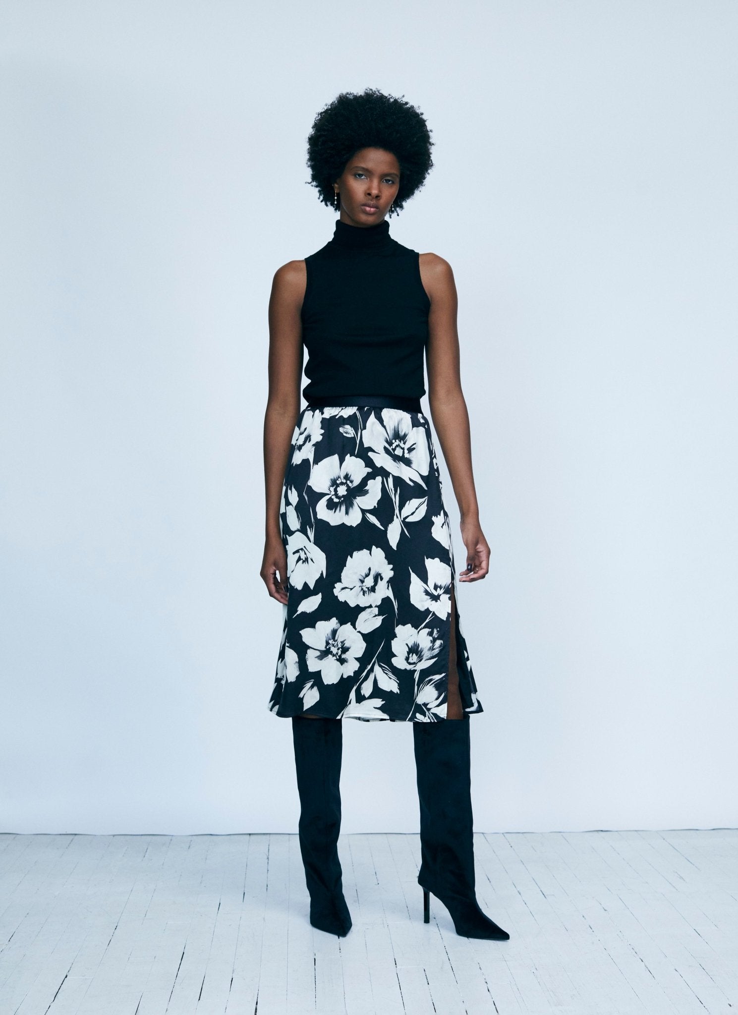 Merino Blend Sleeveless Turtleneck - IRIS SETLAKWE - Banebrook Collections