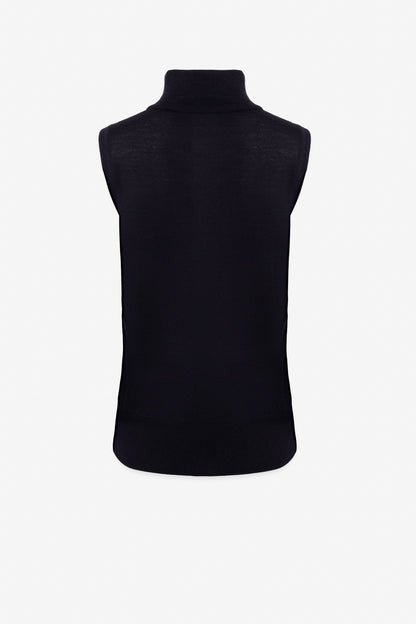 Merino Blend Sleeveless Turtleneck - IRIS SETLAKWE - Banebrook Collections
