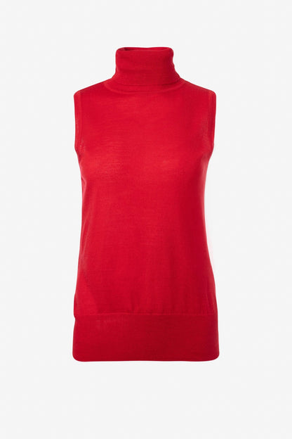 Merino Blend Sleeveless Turtleneck - IRIS SETLAKWE - Banebrook Collections