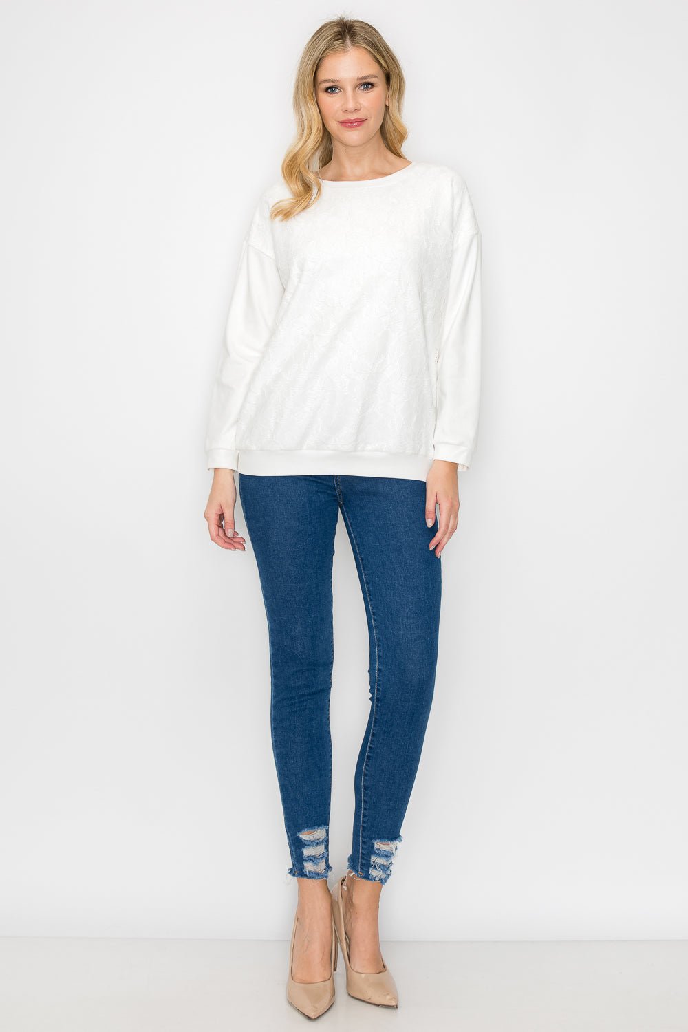 Ren Knit Lace Top - JOH APPAREL - Banebrook Collections