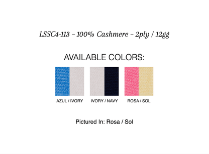 Rib Yoke Stripe Pullover - KINROSS CASHMERE - Banebrook Collections