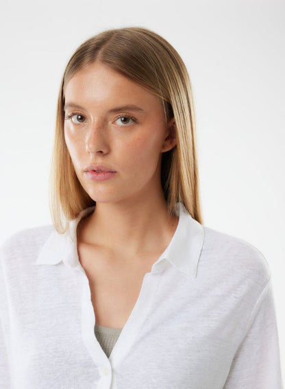 Stretch Linen 3/4 Sleeve Shirt - MAJESTIC FILATURES - Banebrook Collections