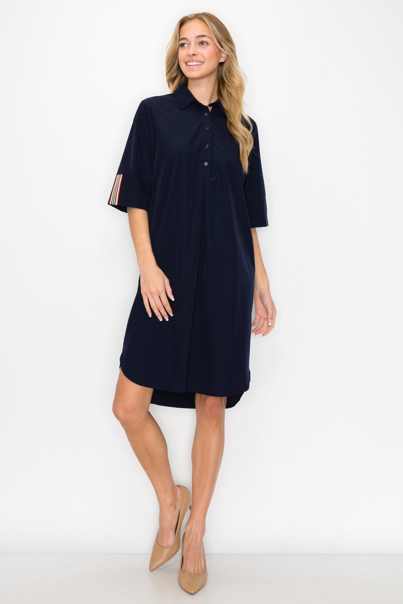 Wendi Woven Tunic Dress - JOH APPAREL - Banebrook Collections