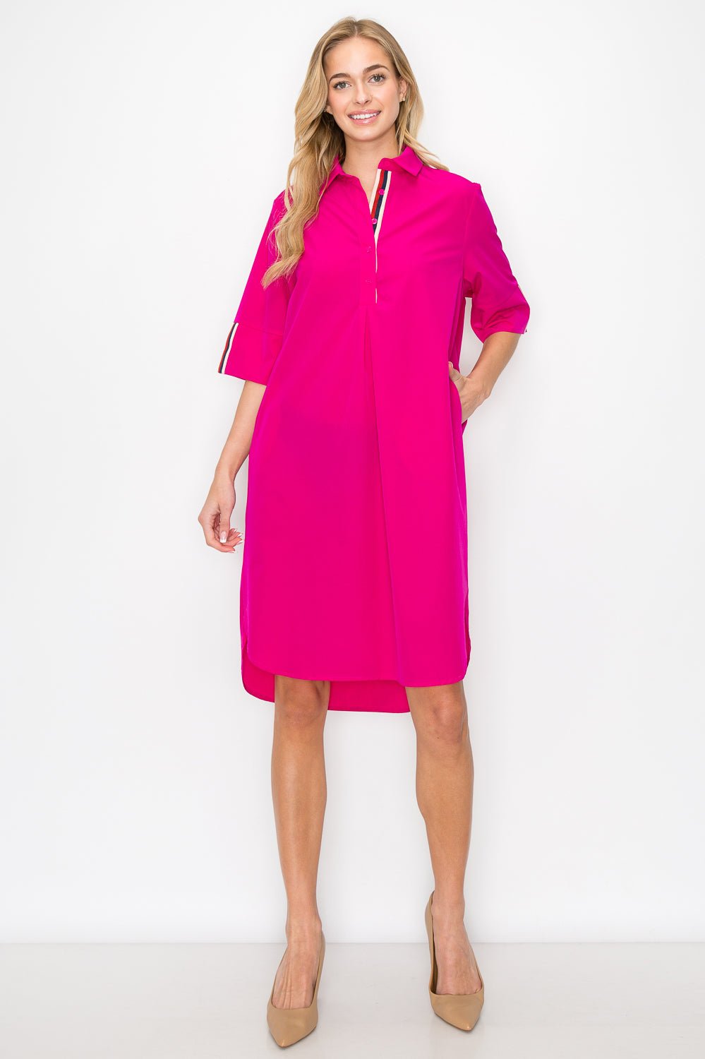 Wendi Woven Tunic Dress - JOH APPAREL - Banebrook Collections