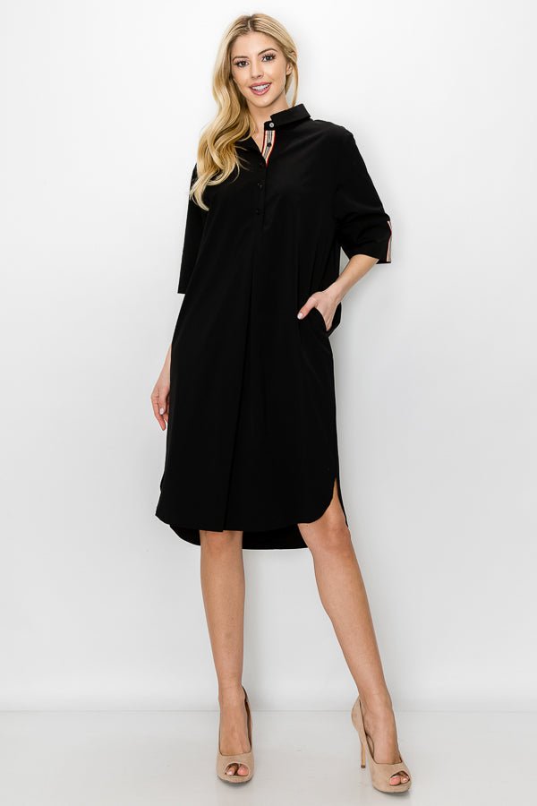 Wendi Woven Tunic Dress - JOH APPAREL - Banebrook Collections