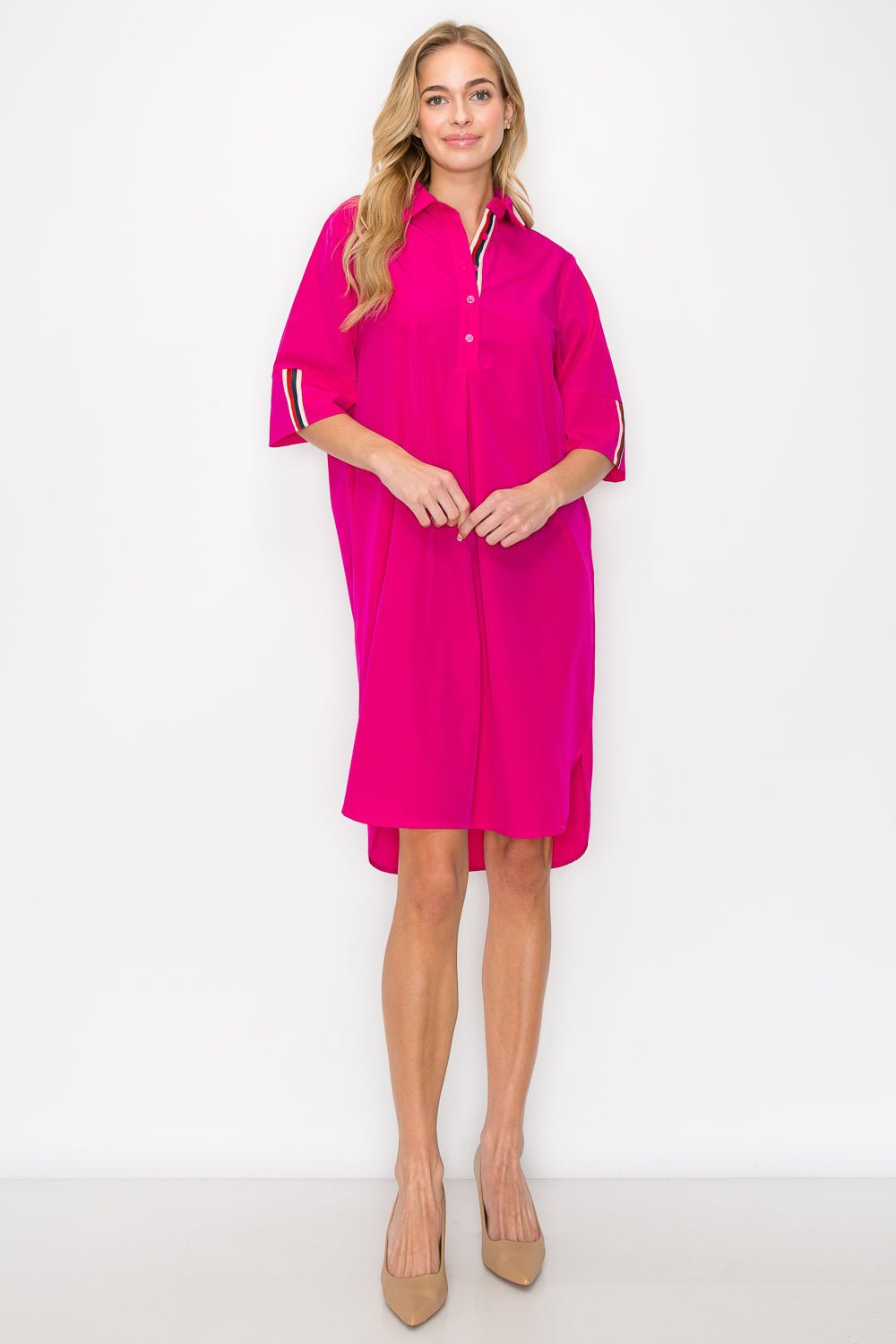 Wendi Woven Tunic Dress - JOH APPAREL - Banebrook Collections