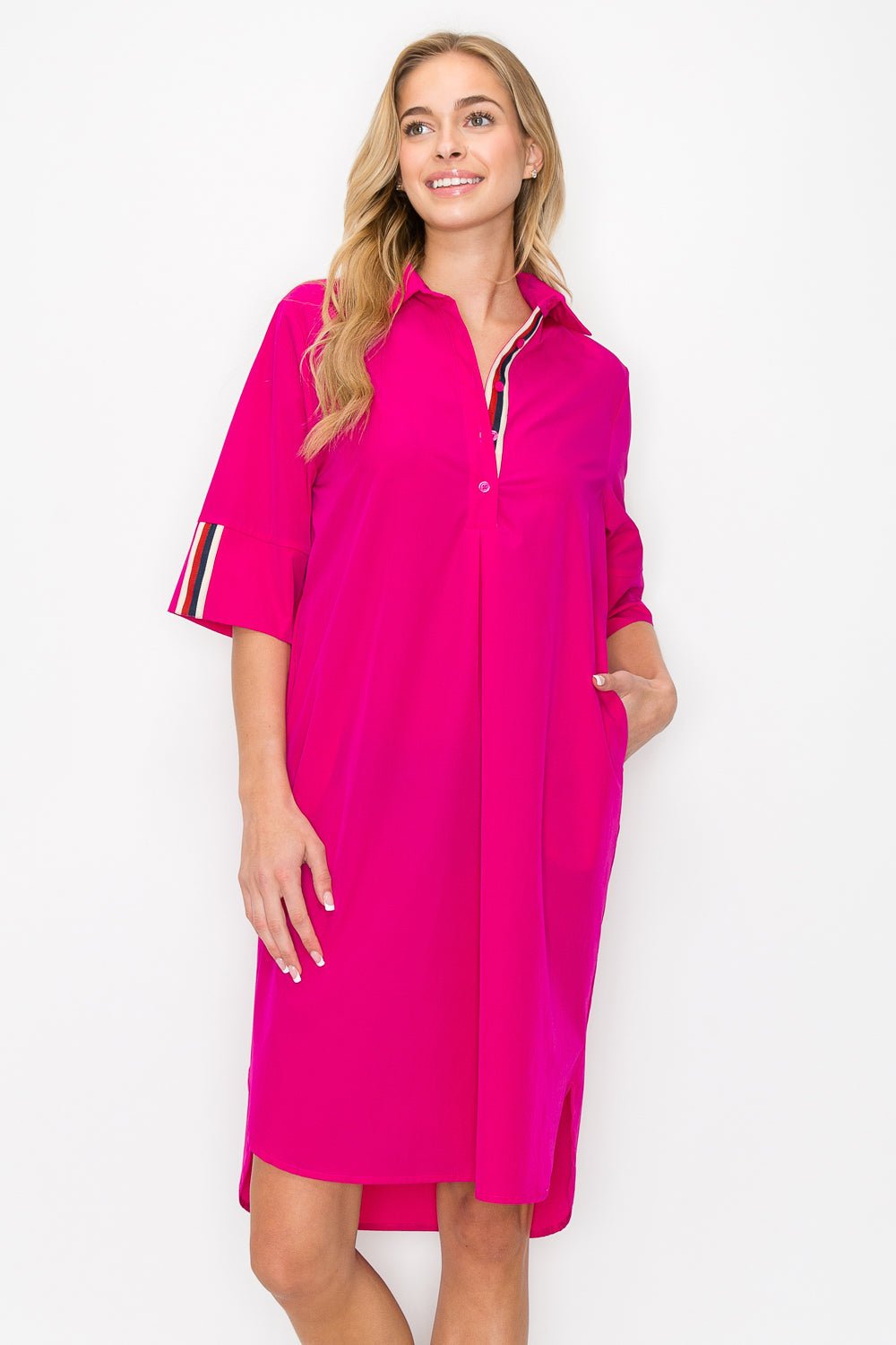 Wendi Woven Tunic Dress - JOH APPAREL - Banebrook Collections