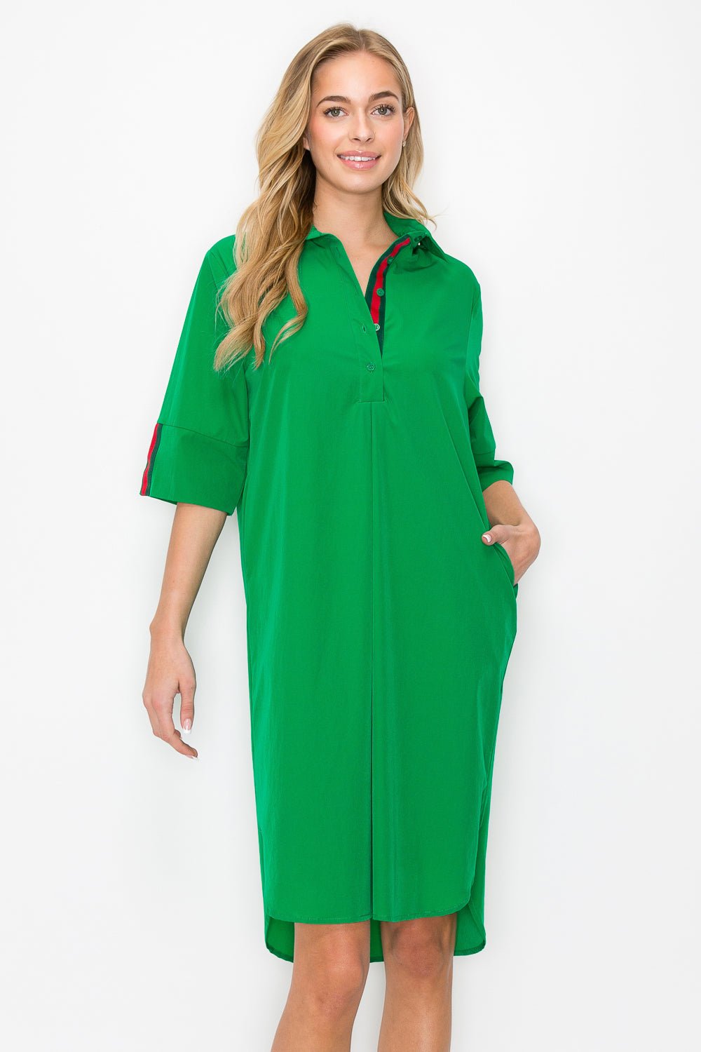 Wendi Woven Tunic Dress - JOH APPAREL - Banebrook Collections
