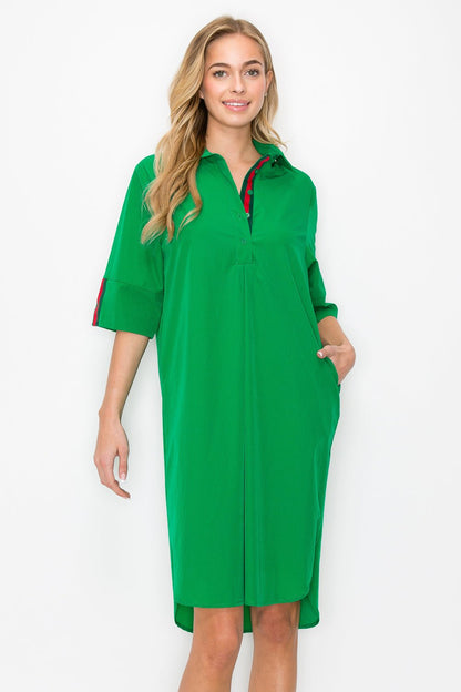 Wendi Woven Tunic Dress - JOH APPAREL - Banebrook Collections