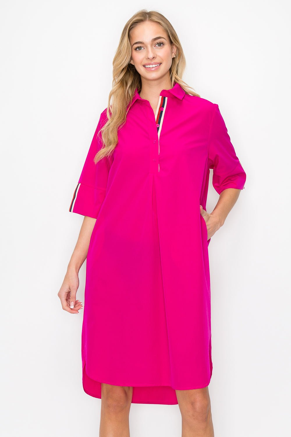 Wendi Woven Tunic Dress - JOH APPAREL - Banebrook Collections