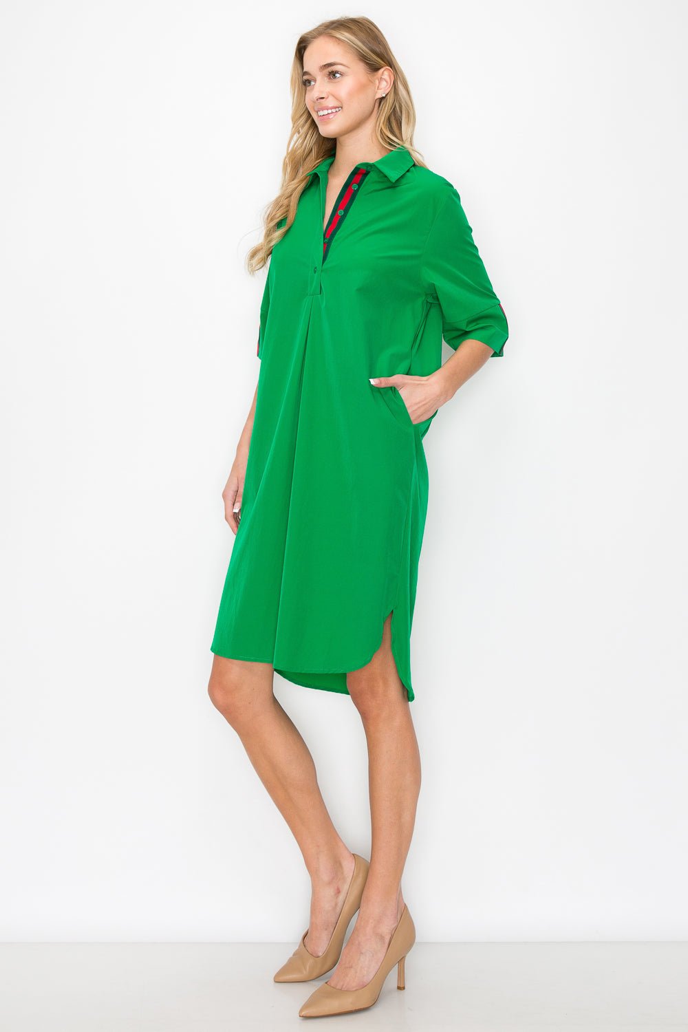 Wendi Woven Tunic Dress - JOH APPAREL - Banebrook Collections