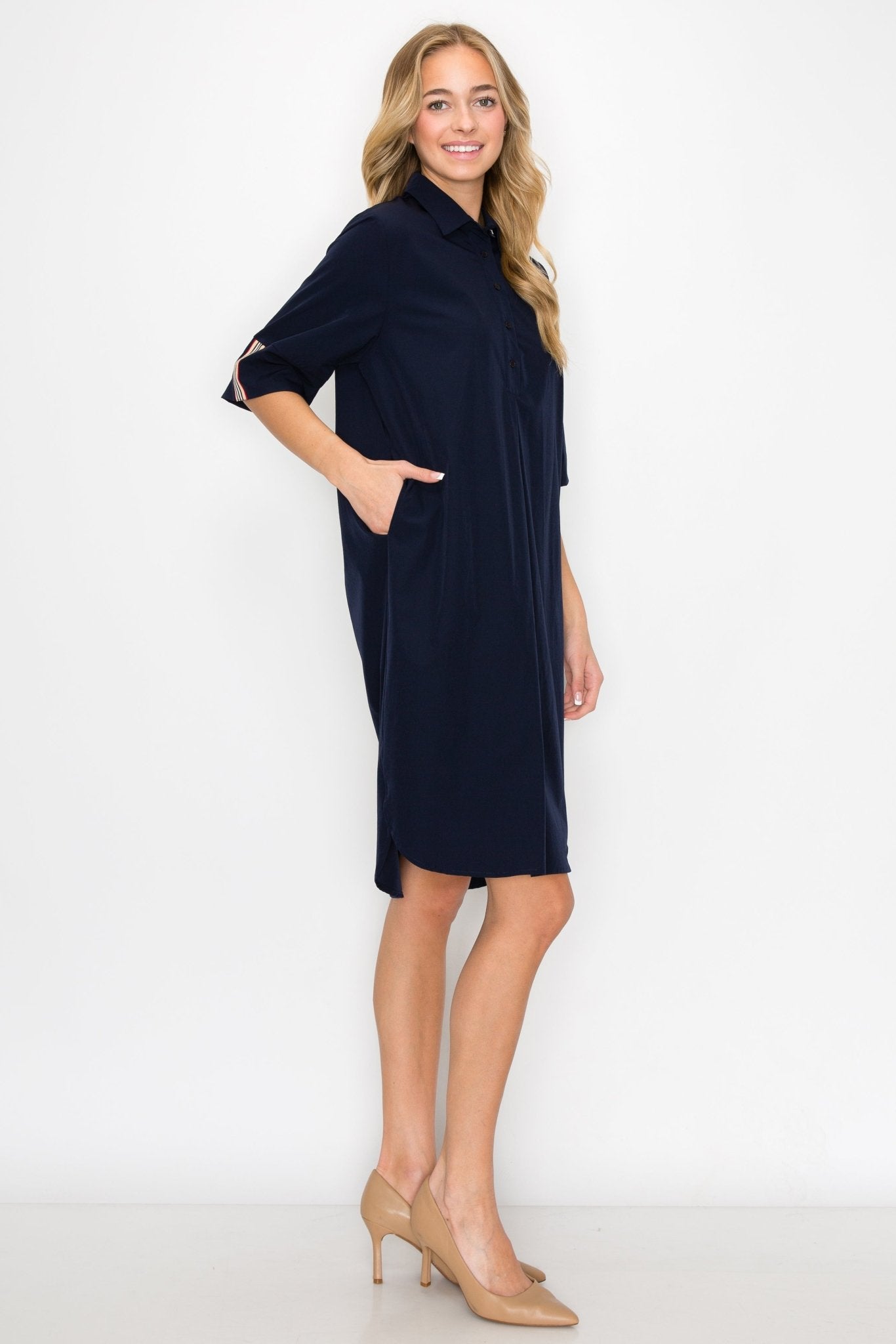Wendi Woven Tunic Dress - JOH APPAREL - Banebrook Collections
