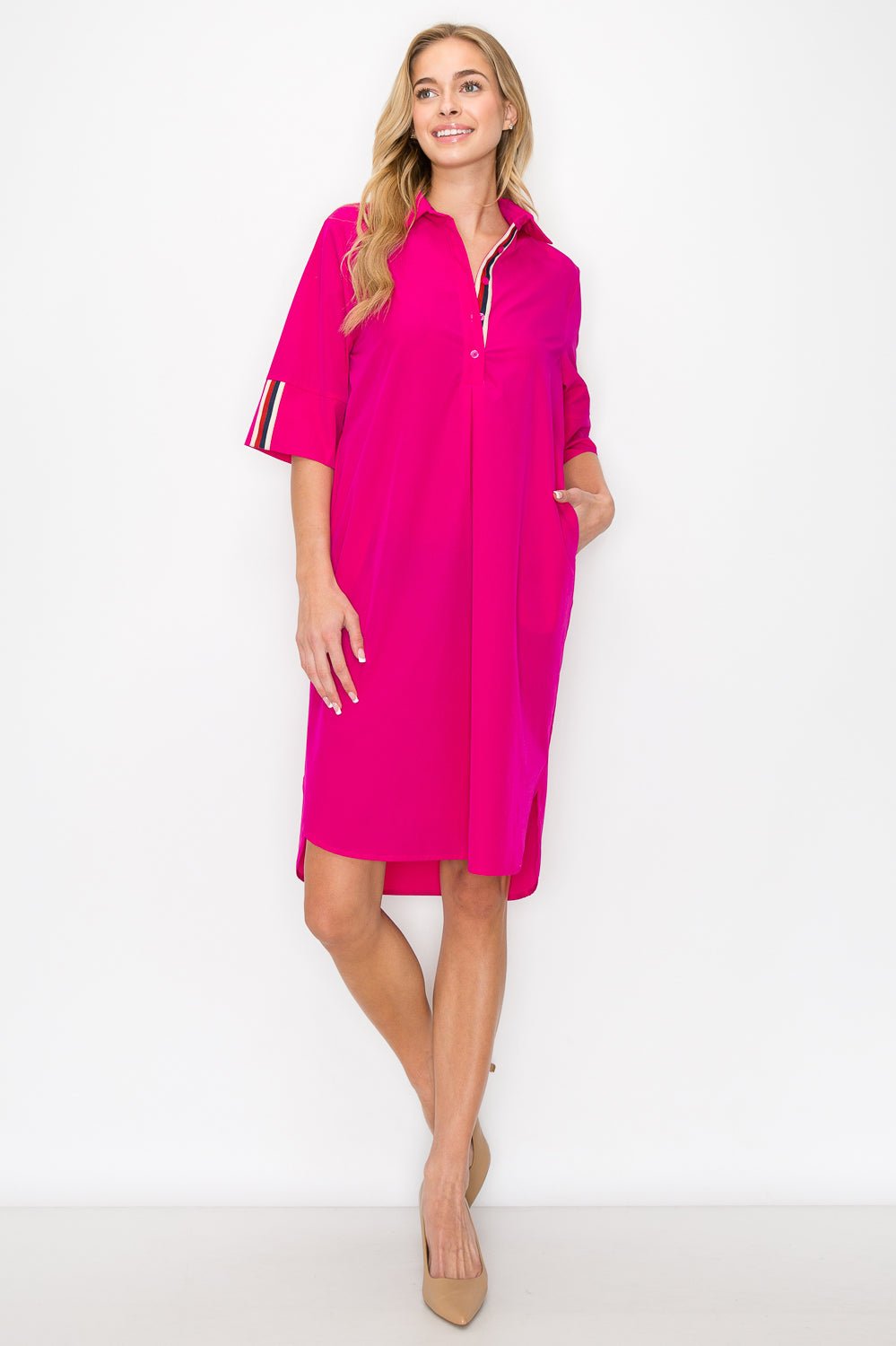 Wendi Woven Tunic Dress - JOH APPAREL - Banebrook Collections
