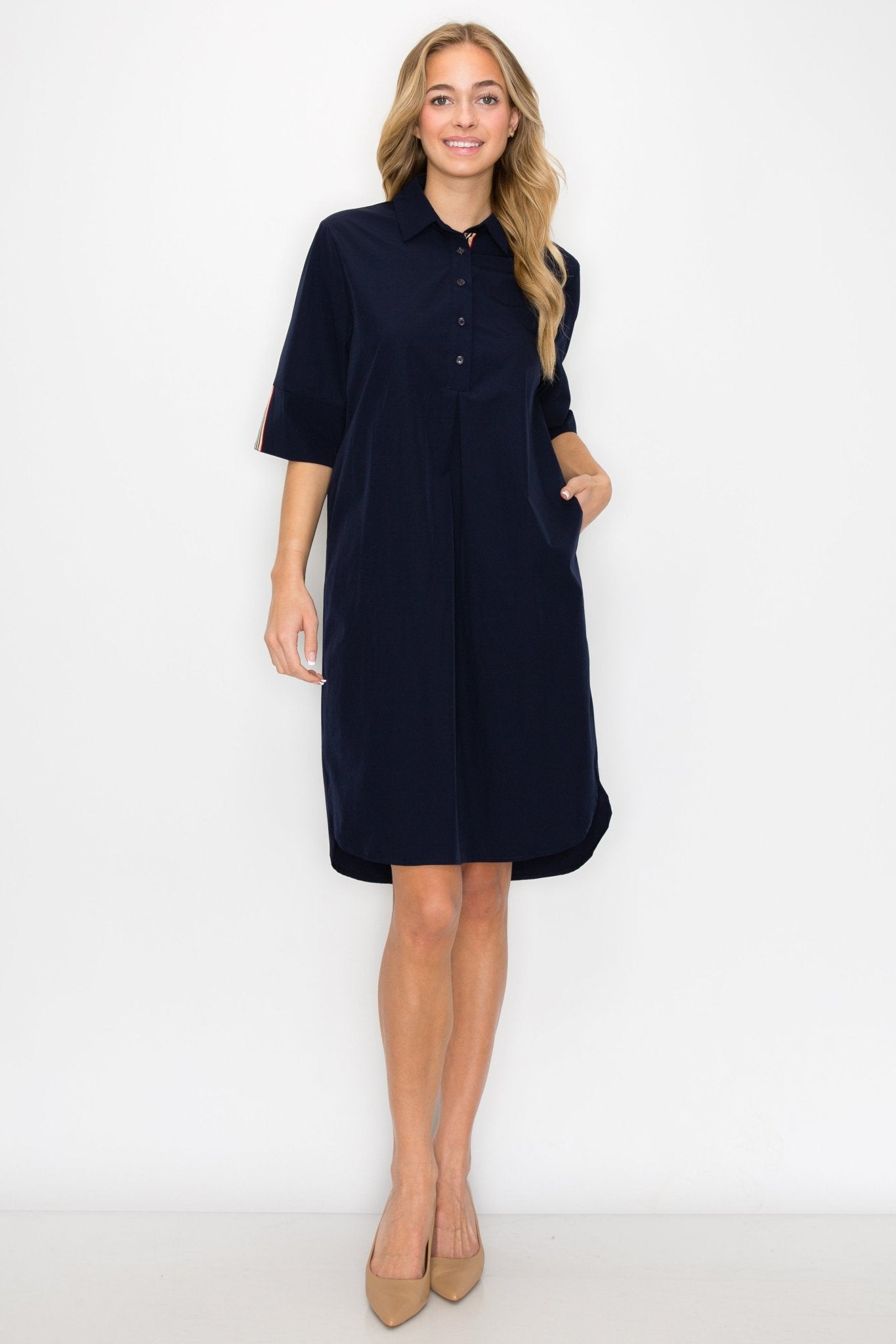 Wendi Woven Tunic Dress - JOH APPAREL - Banebrook Collections