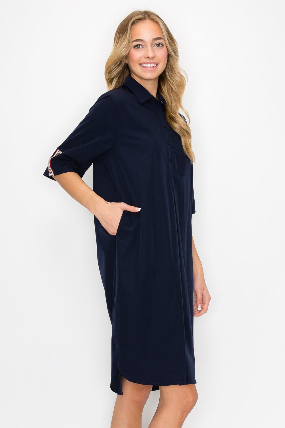 Wendi Woven Tunic Dress - JOH APPAREL - Banebrook Collections