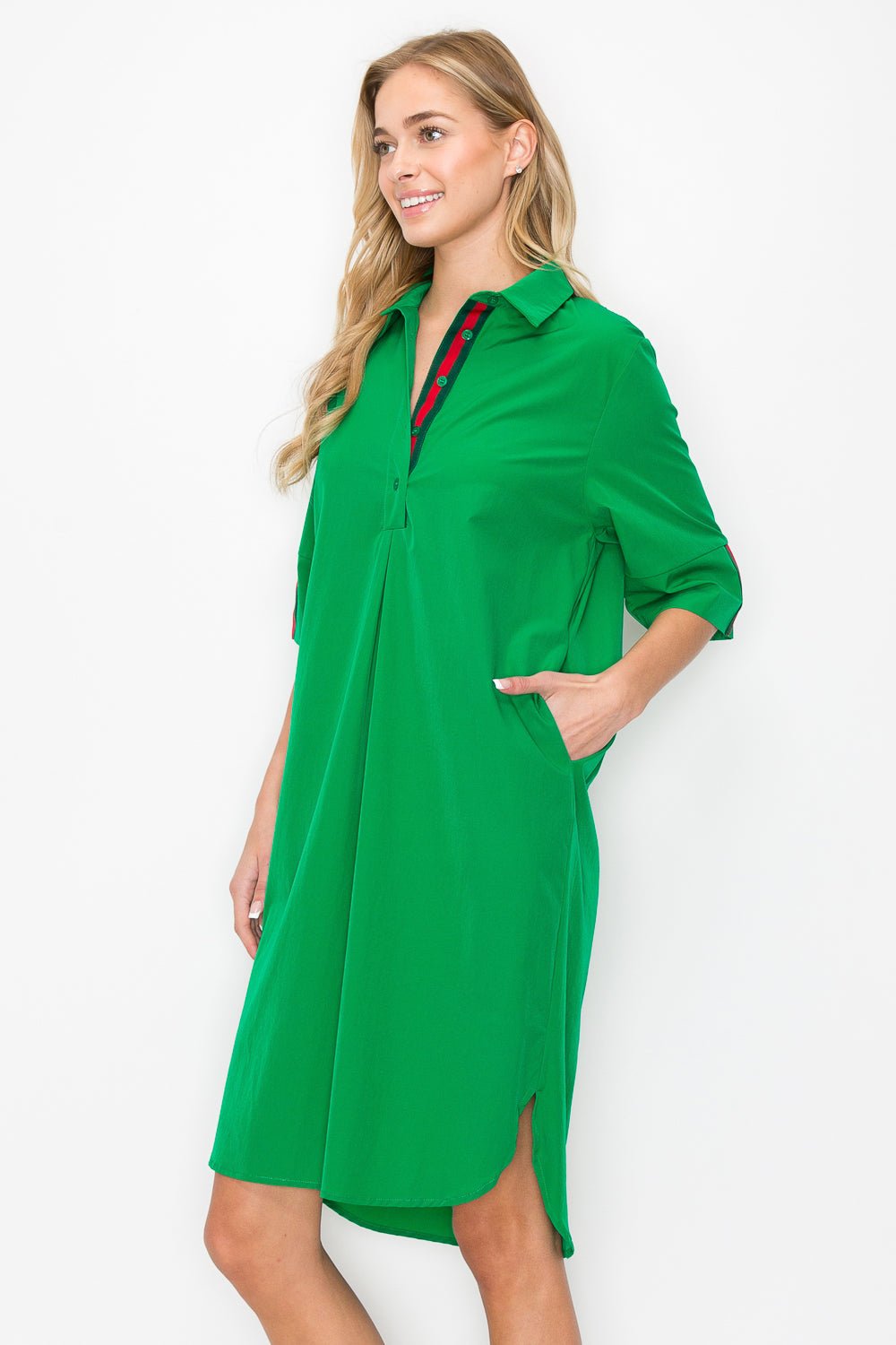 Wendi Woven Tunic Dress - JOH APPAREL - Banebrook Collections