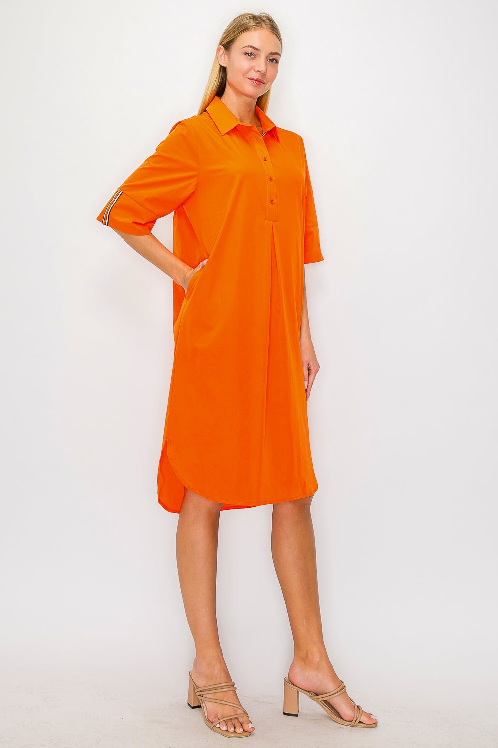 Wendi Woven Tunic Dress - JOH APPAREL - Banebrook Collections